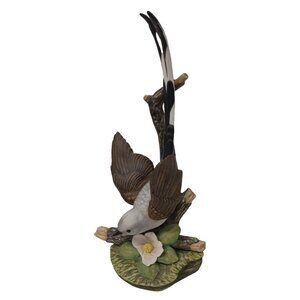 Vintage 1986 Homco Masterpiece Porcelain Scissor Tail Fly Catcher Bird Figurine
